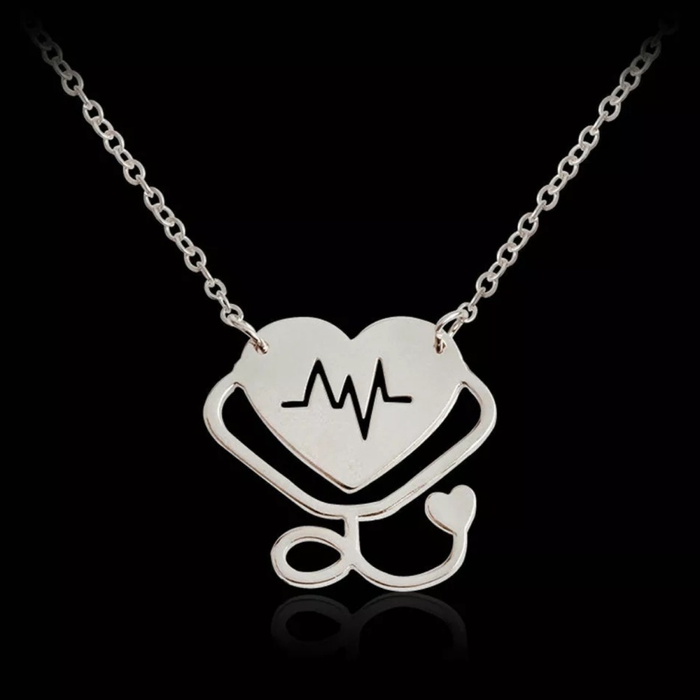 Heart Stethoscope Necklace. NEW!
